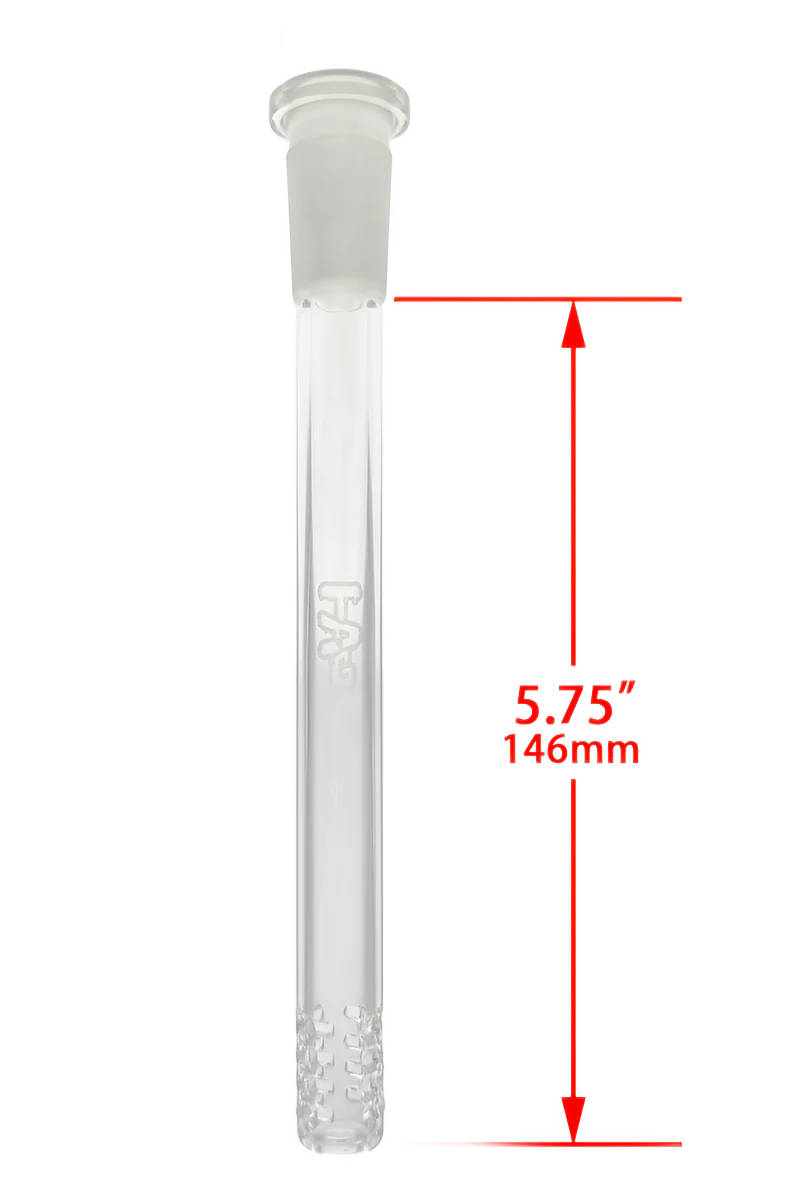 TAG - 18/14MM Open End 32 Slit Gridded Bong Downstem - Image 16