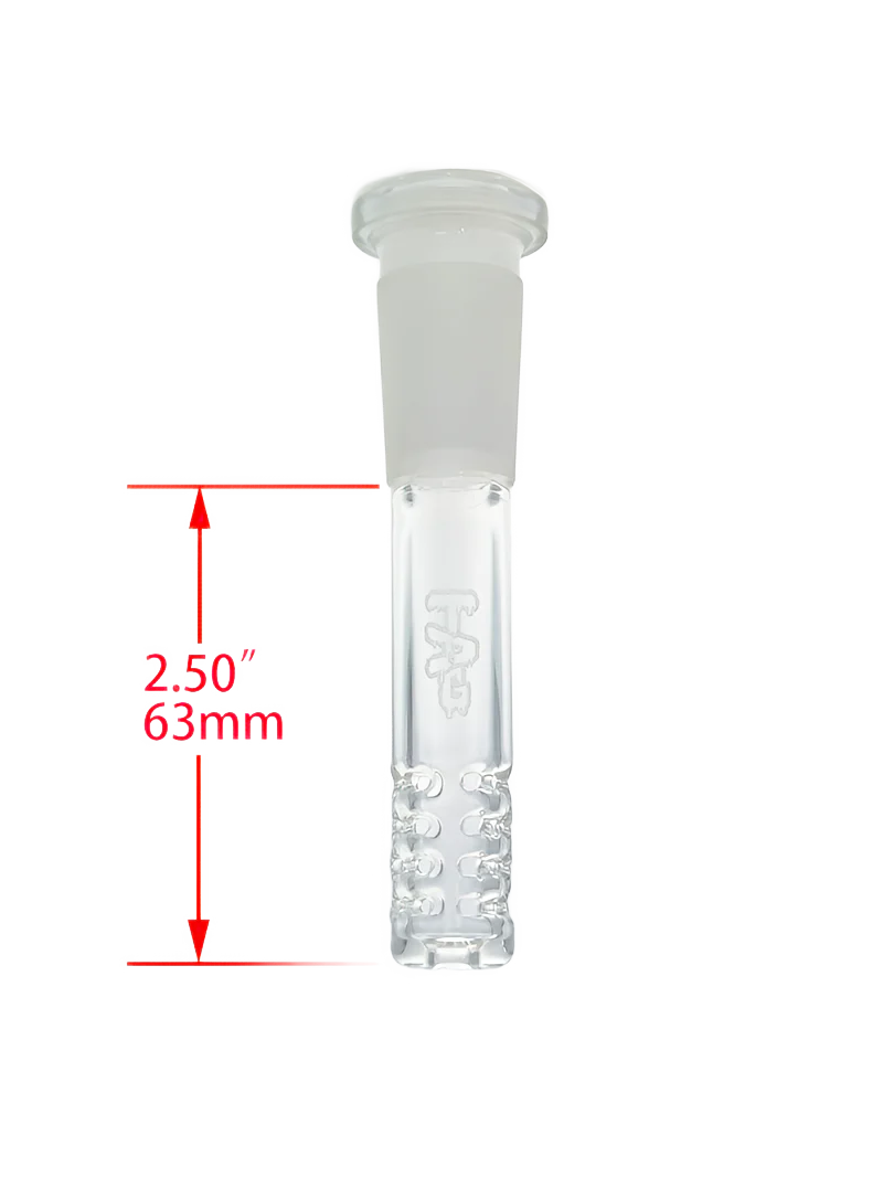 TAG - 18/14MM Open End 32 Slit Gridded Bong Downstem - Image 25