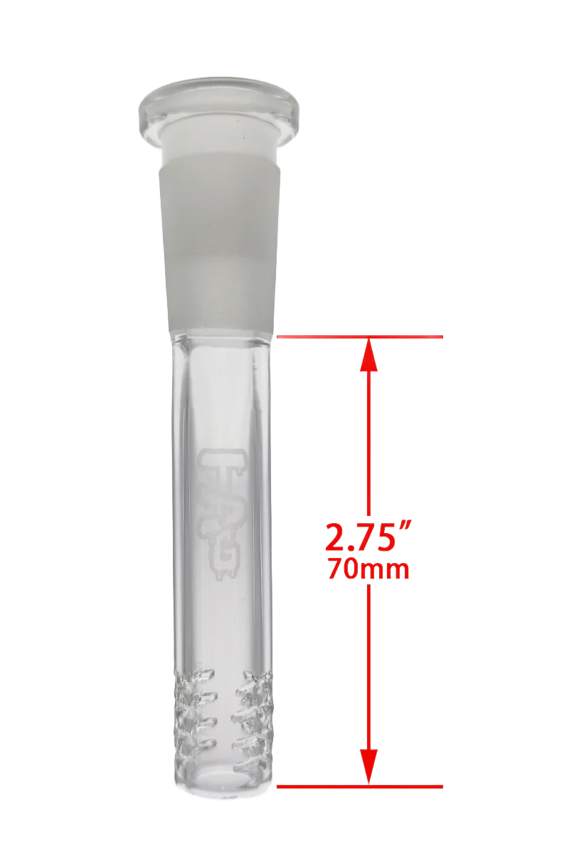 TAG - 18/14MM Open End 32 Slit Gridded Bong Downstem - Image 34