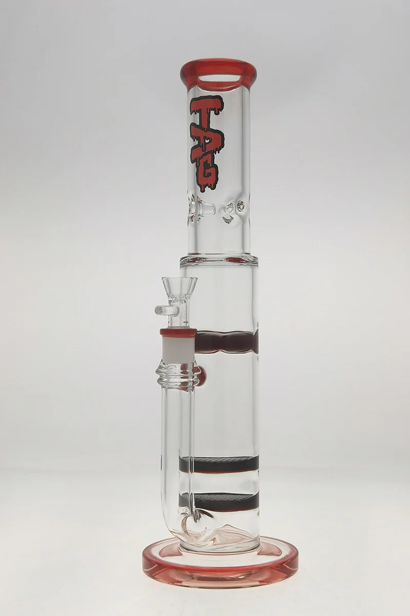 TAG - 16" Double Honeycomb to Spinning Splash Guard Bong 50x7MM (18MM Female) - Image 31