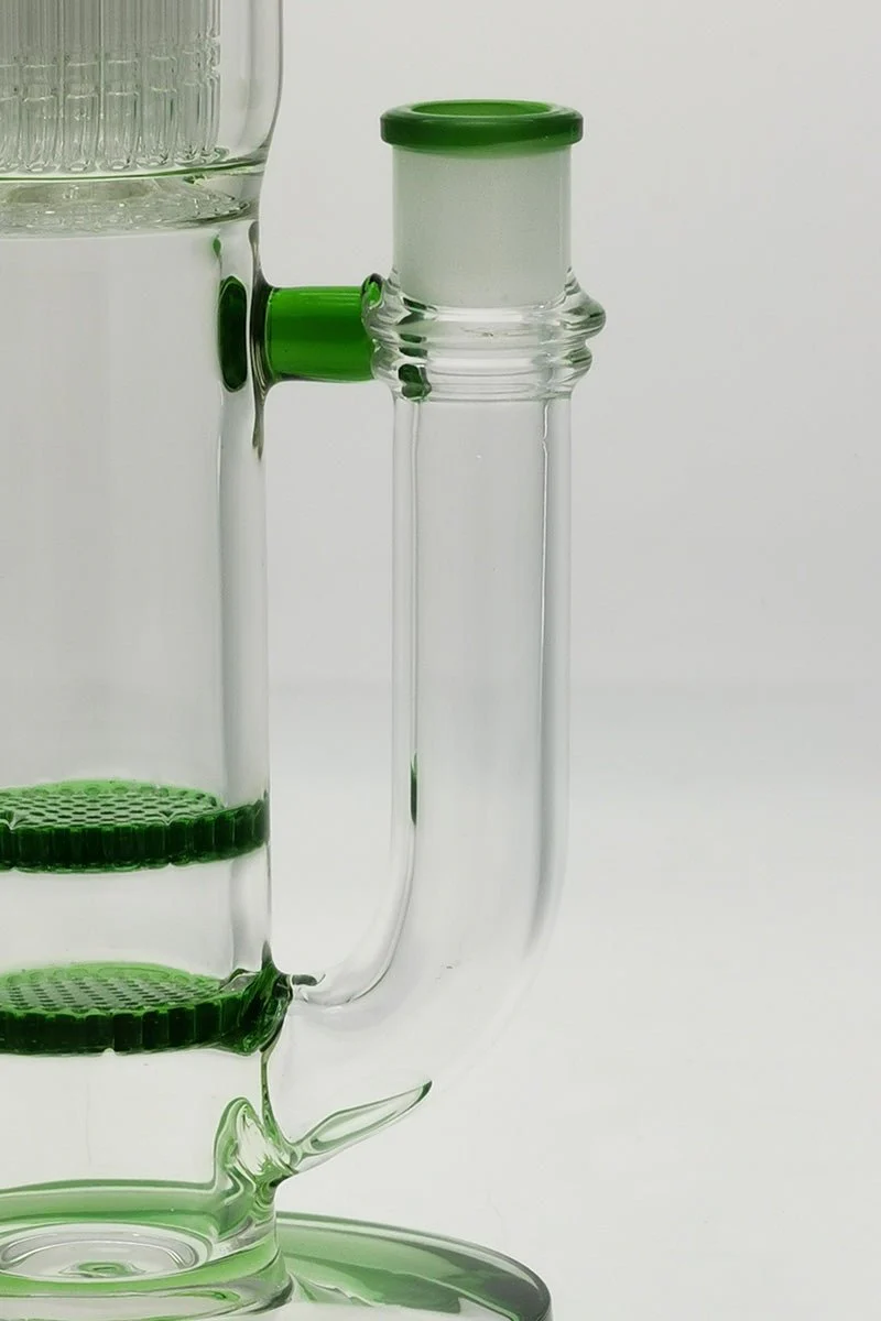 TAG - 21" Double Honeycomb to Fixed 34 Arm Tree Bong 50x7MM (18MM Female) - Image 15
