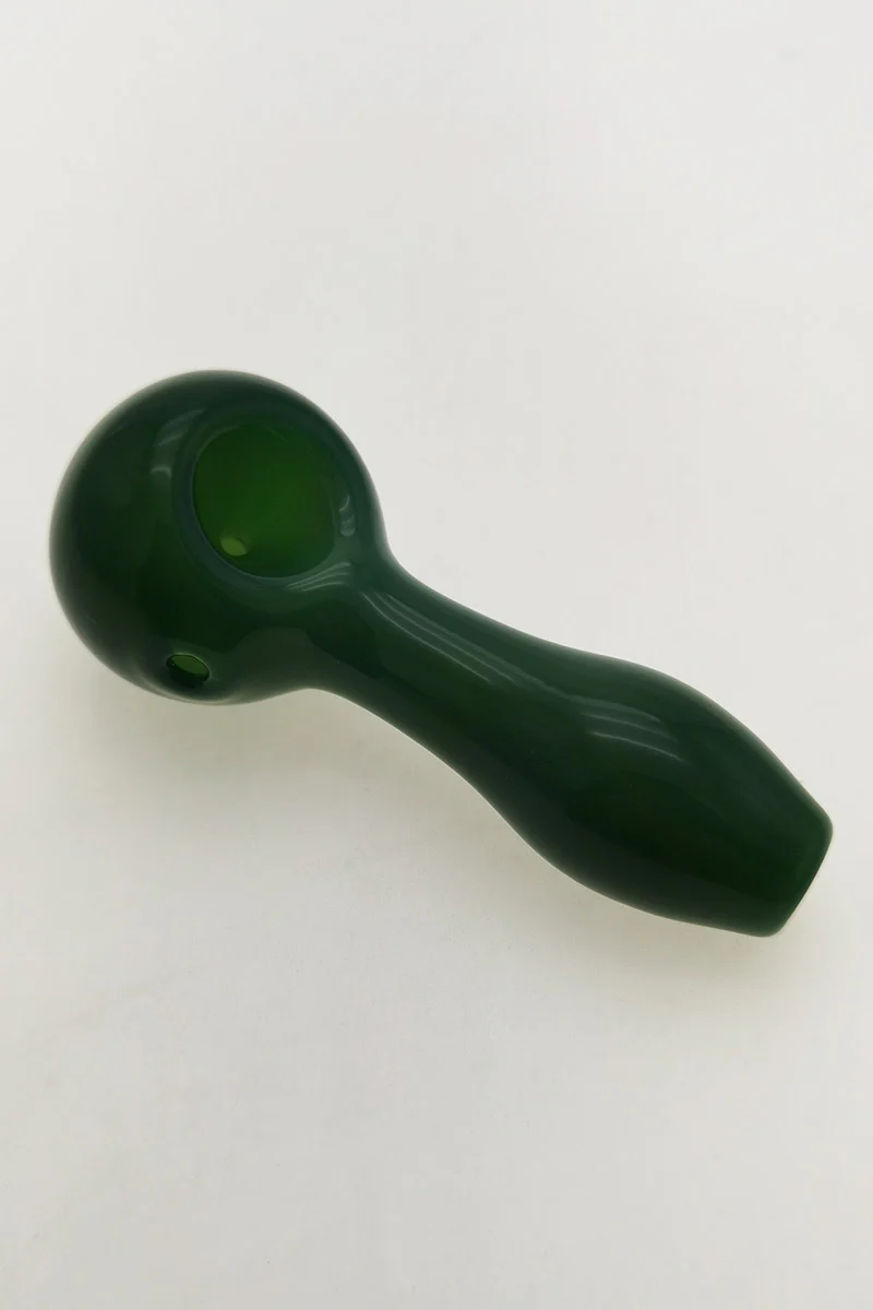 4.00" Dry Spoon Pipe w/ Ash Catcher (60g) Carb Hole: Left Side - Image 18