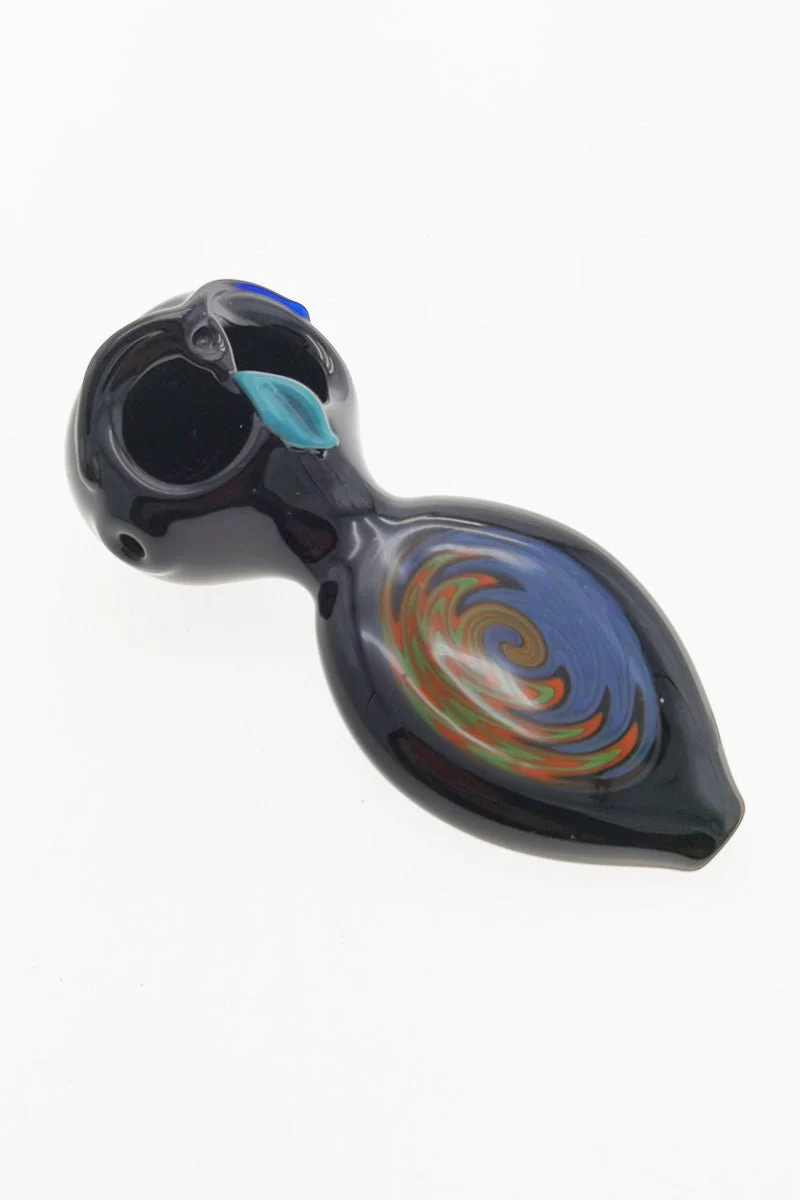 4.00" Dry Spoon Pipe w/ Double Bowl Pack (75g) Carb Hole: Left Side