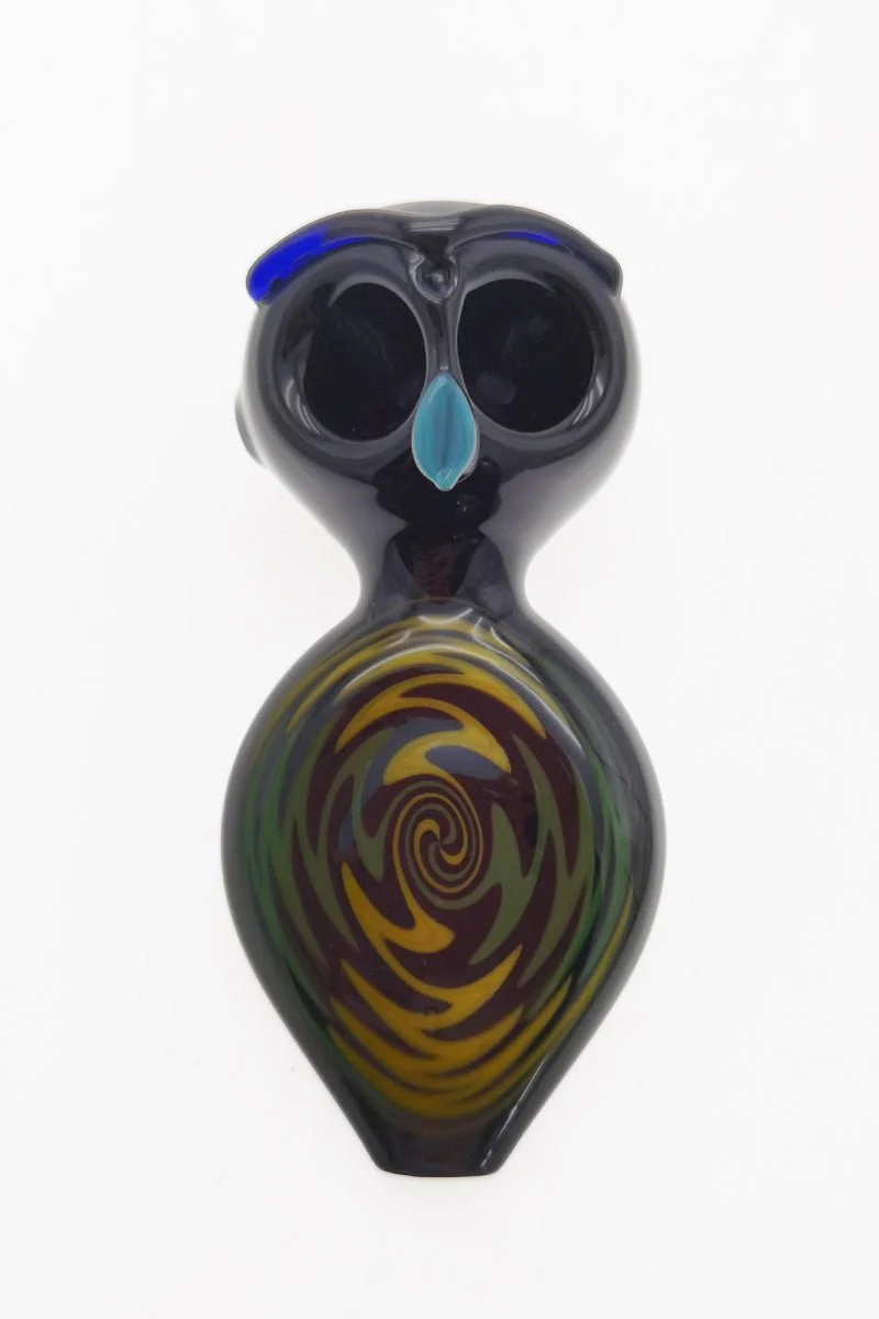 4.00" Dry Spoon Pipe w/ Double Bowl Pack (75g) Carb Hole: Left Side - Image 6