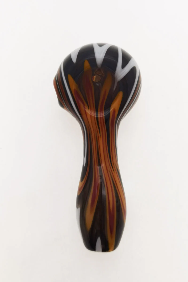 4.00" Dry Spoon Pipe w/ Wig Wag (50g) - Image 10