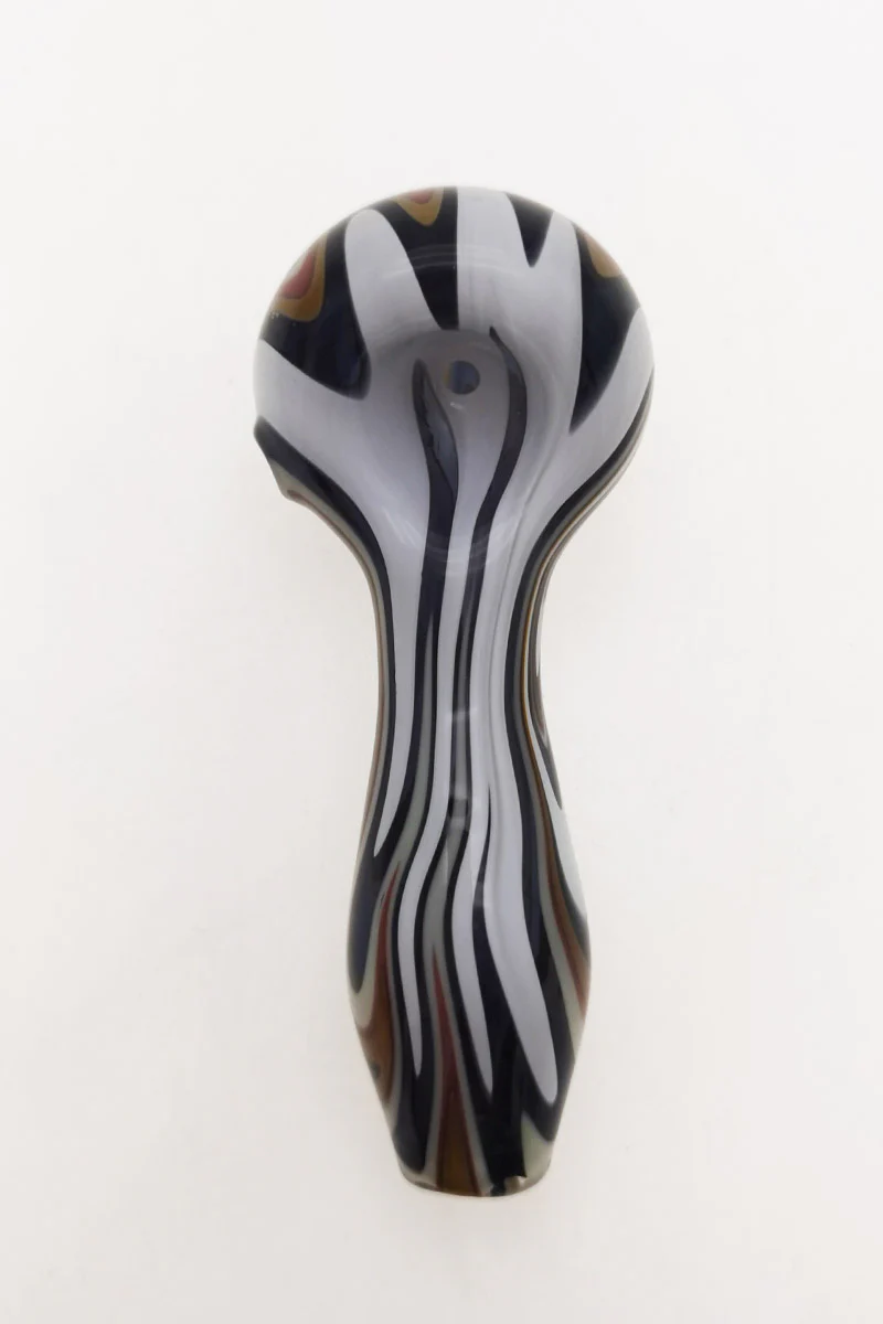 4.00" Dry Spoon Pipe w/ Wig Wag (50g) - Image 18