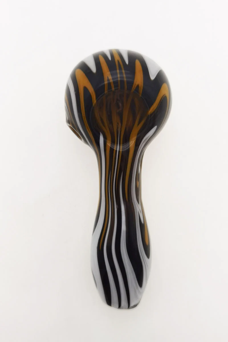 4.00" Dry Spoon Pipe w/ Wig Wag (50g) - Image 24