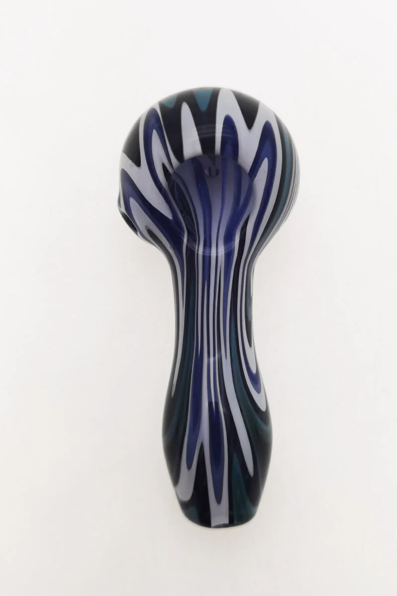 4.00" Dry Spoon Pipe w/ Wig Wag (50g) - Image 26