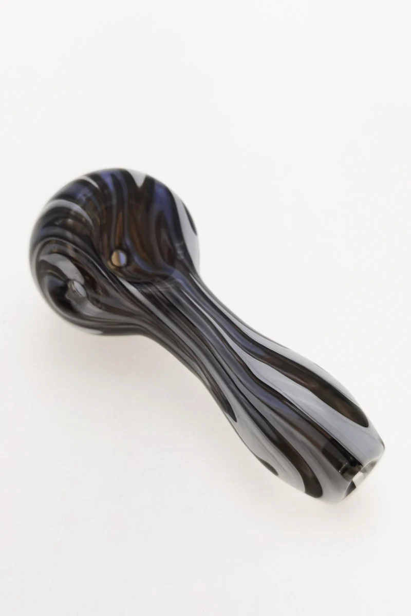 4.00" Dry Spoon Pipe w/ Wig Wag (50g) - Image 31