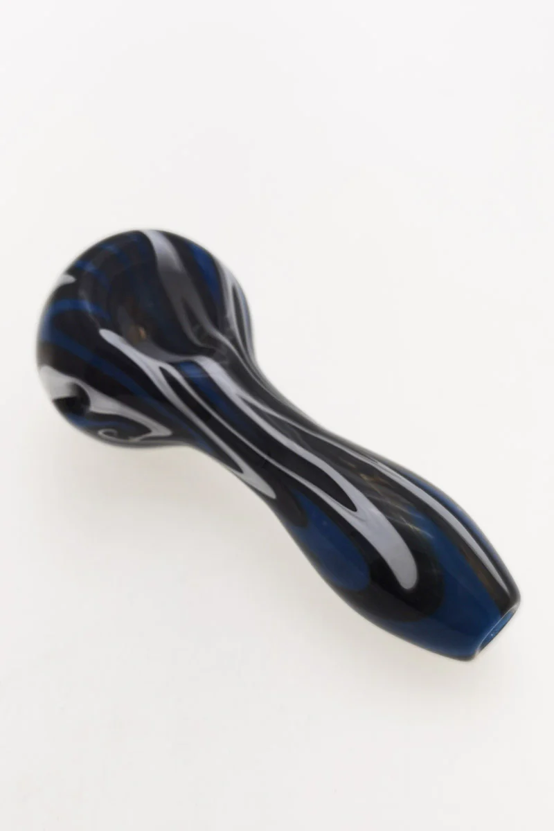 4.00" Dry Spoon Pipe w/ Wig Wag (50g) - Image 5