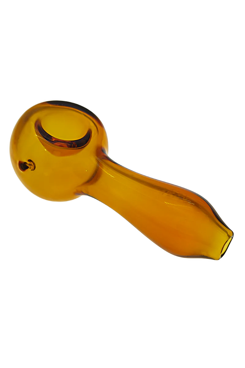 4.25" Peach Spoon Pipe (Carb Hole: Left Side) - Image 2
