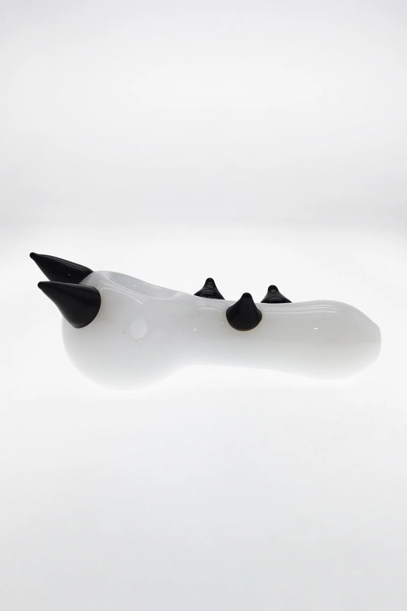 4.50" Dry Spoon Pipe w/ Marble Spikes (81g) Carb Hole: Left Side - Image 3