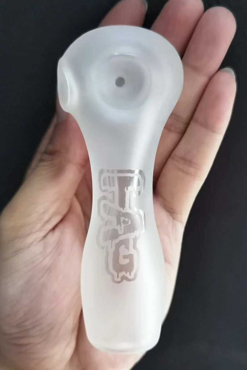 TAG - 4.5" Dry Spoon Pipe w/ Large Carb & Mouth Piece - Image 17