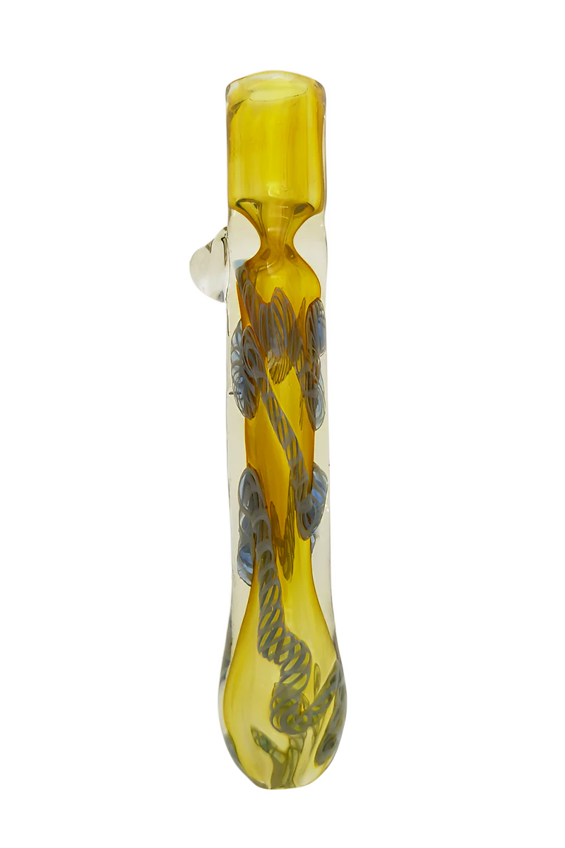Color Ribbon Chillum w/ Marble (Single Hole) - Image 2