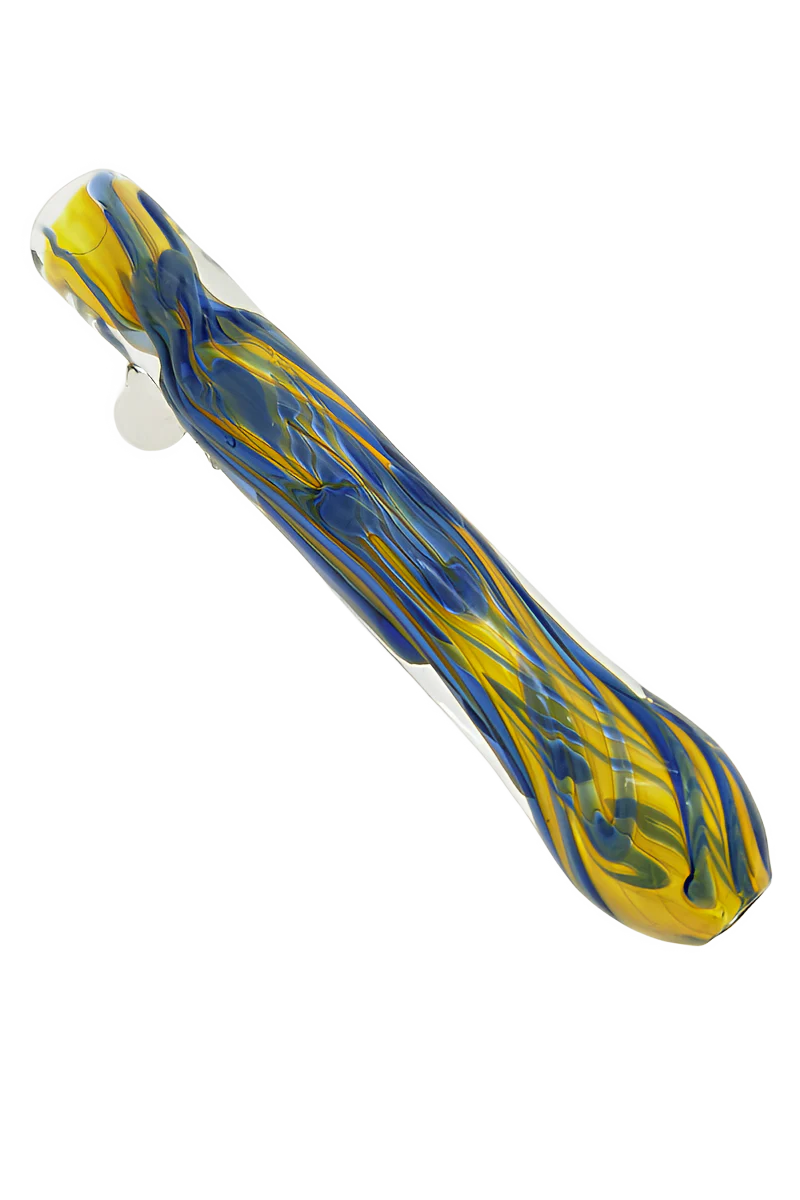Color Ribbon Chillum w/ Marble (Single Hole) - Image 6