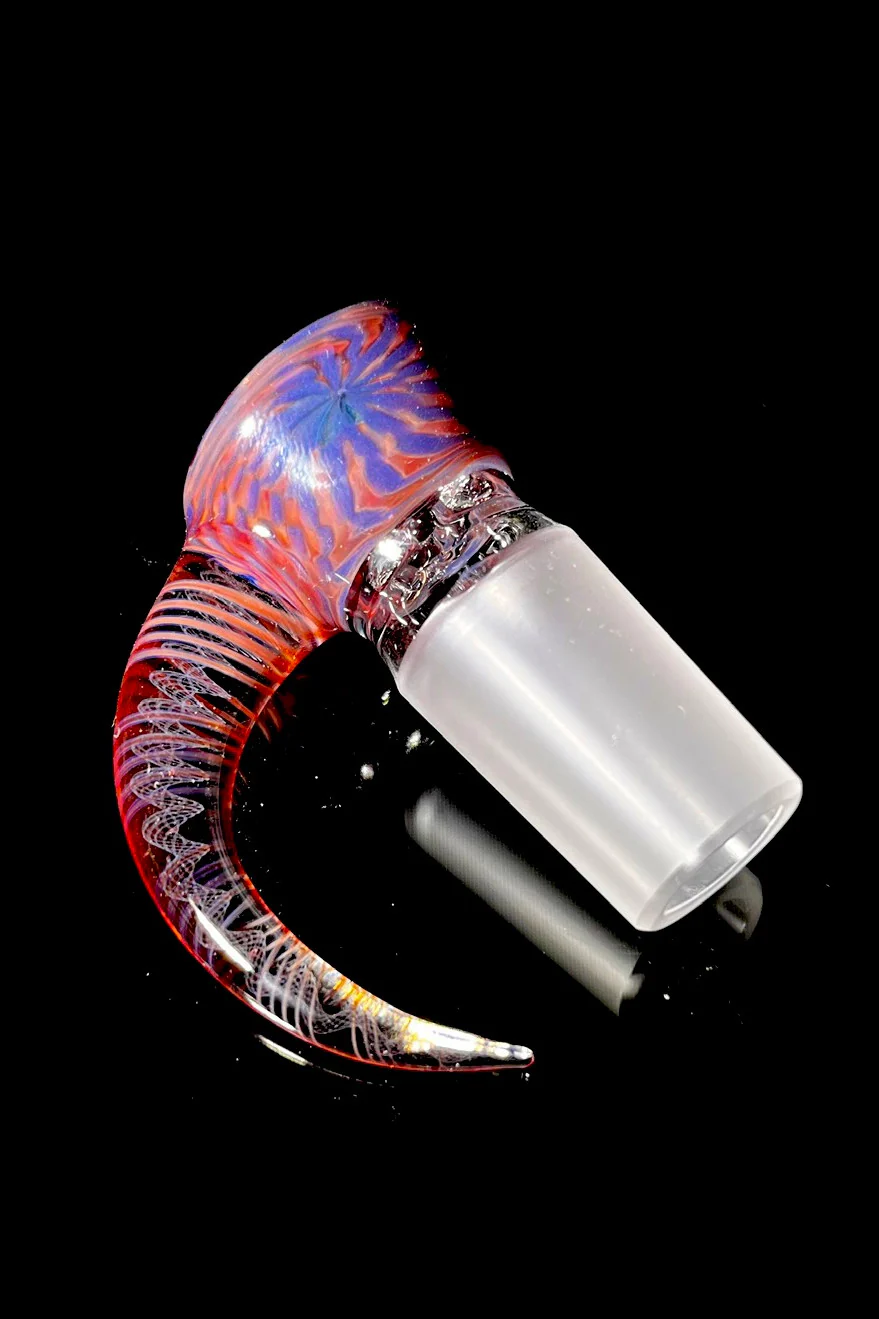 Moose Glass - 5 Hole Disc Screen Bong Slide Bowl Piece (18MM Male) (Worked +) - Image 4