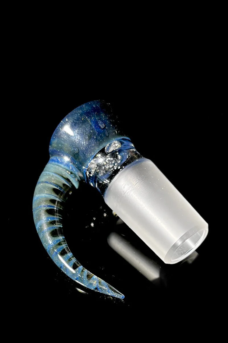 Moose Glass - 5 Hole Disc Screen Bong Slide Bowl Piece (18MM Male) (Accented) - Image 9
