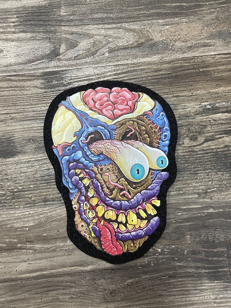 East Coasters - 11.00" x 8.25" DIRK HAYS - PSYCHO SKULL Coaster Dab Mat