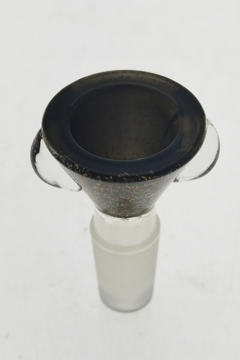 Single Hole Bong Slide Bowl Piece w/ Multi-Marble Handle - Image 30