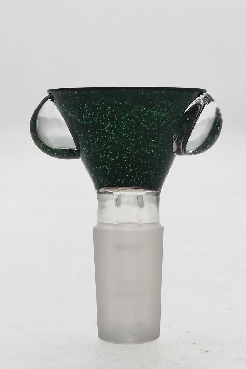Single Hole Bong Slide Bowl Piece w/ Multi-Marble Handle - Image 33