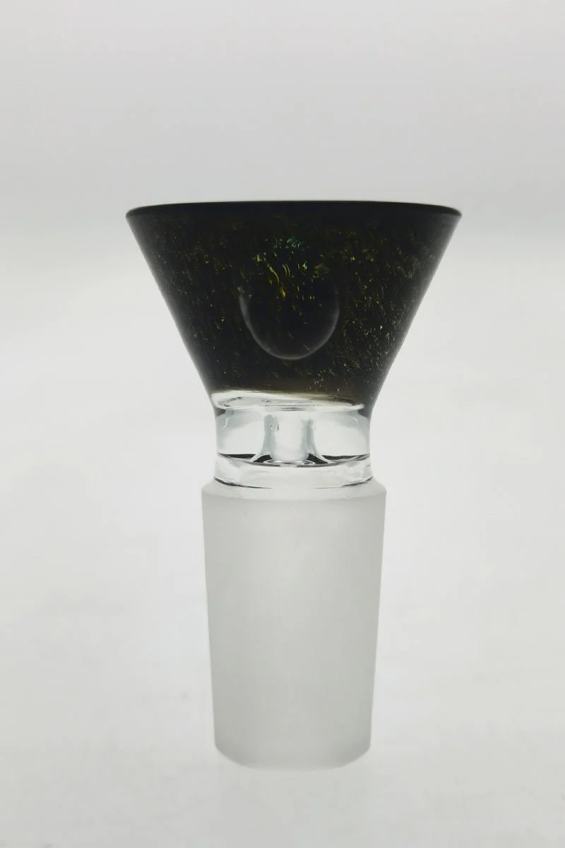 Single Hole Bong Slide Bowl Piece w/ Multi-Marble Handle - Image 39