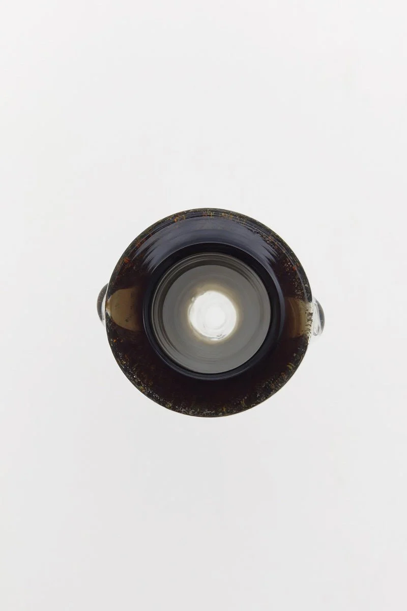 Single Hole Bong Slide Bowl Piece w/ Multi-Marble Handle - Image 4