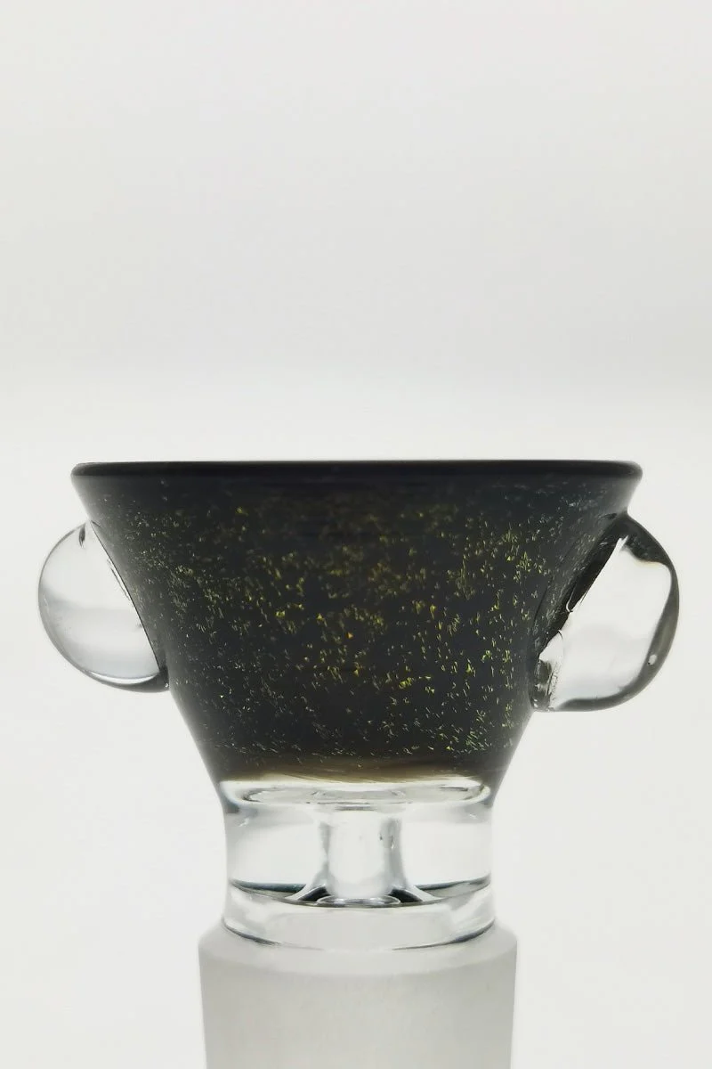 Single Hole Bong Slide Bowl Piece w/ Multi-Marble Handle - Image 42