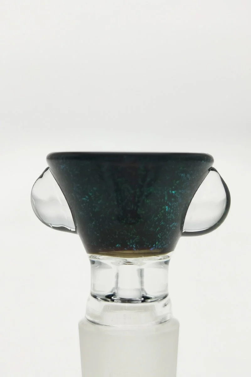 Single Hole Bong Slide Bowl Piece w/ Multi-Marble Handle - Image 48