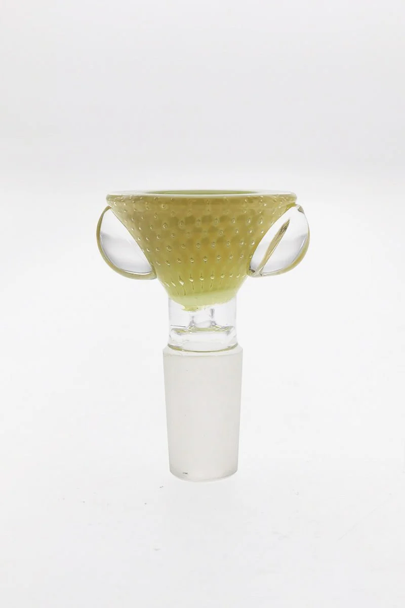 Single Hole Bong Slide Bowl Piece w/ Multi-Marble Handle - Image 5