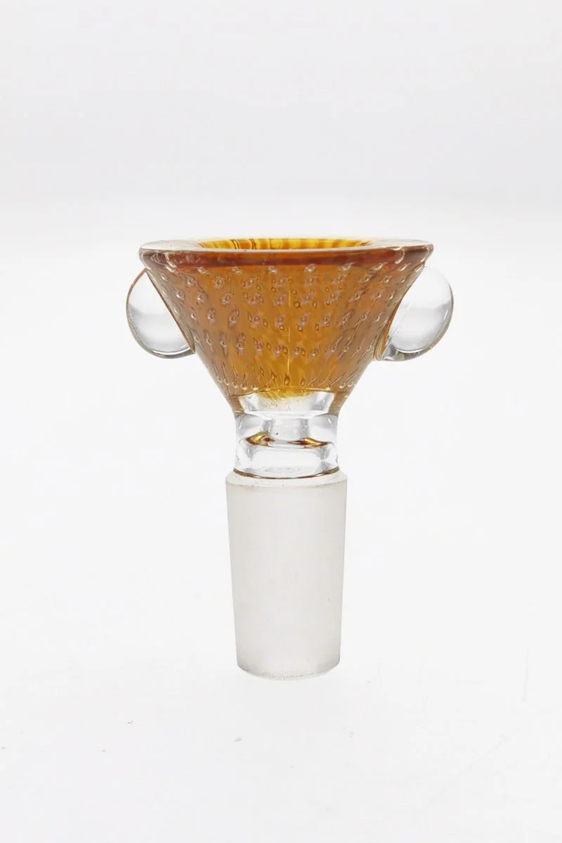 Single Hole Bong Slide Bowl Piece w/ Multi-Marble Handle - Image 7