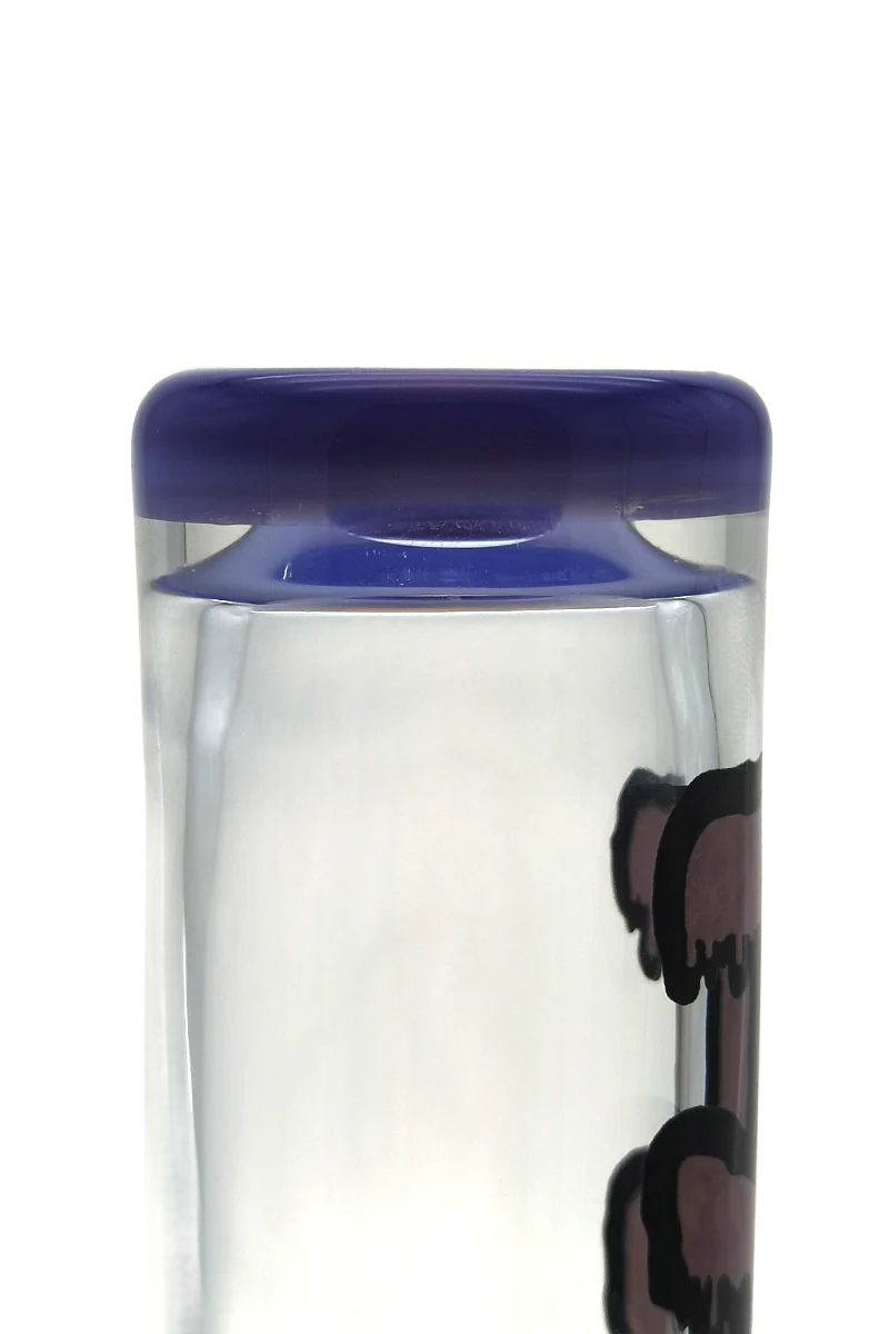 TAG - 10" Gridded Inline Straight Tube Bong 38x4MM (14MM Female) - Image 9