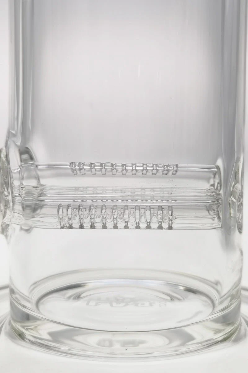 TAG - 12" Bent Neck Triple Super Slit Multiplying Inline Diffuser Dab Rig Bong 65x5MM (18MM Female) - Image 10