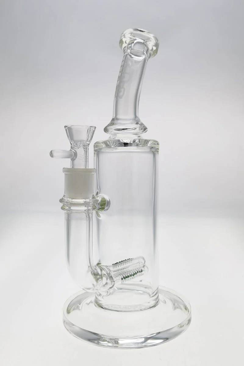 TAG - 12" Bent Neck Triple Super Slit Multiplying Inline Diffuser Dab Rig Bong 65x5MM (18MM Female) - Image 18