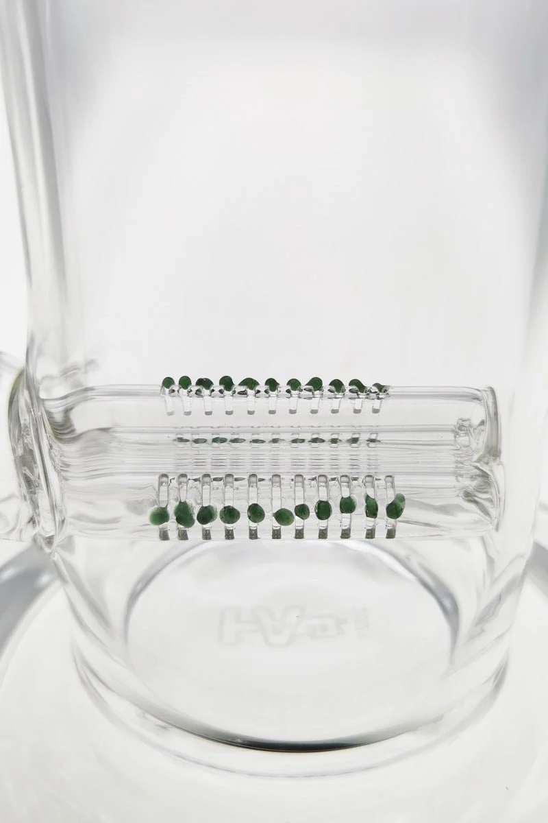 TAG - 12" Bent Neck Triple Super Slit Multiplying Inline Diffuser Dab Rig Bong 65x5MM (18MM Female) - Image 19