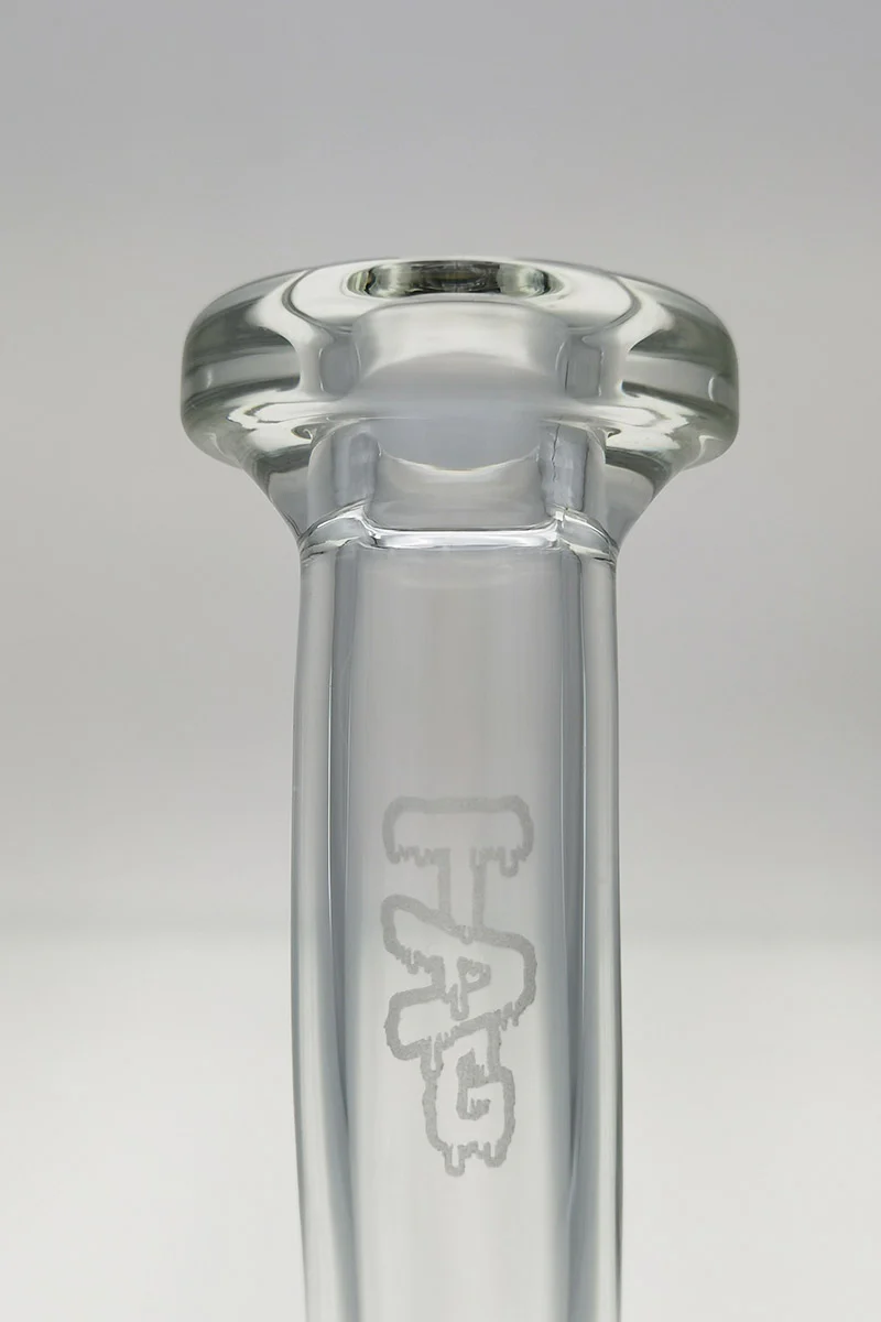 TAG - 12" Bent Neck Triple Super Slit Multiplying Inline Diffuser Dab Rig Bong 65x5MM (18MM Female) - Image 32