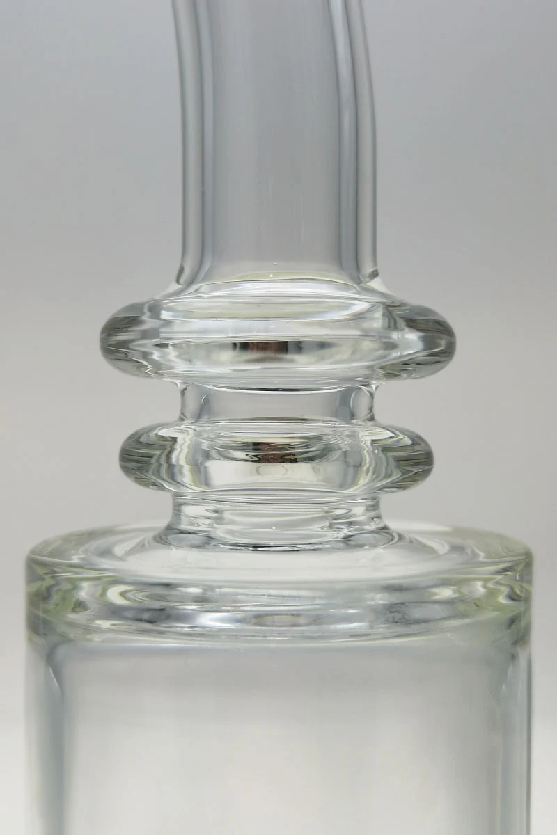 TAG - 12" Bent Neck Triple Super Slit Multiplying Inline Diffuser Dab Rig Bong 65x5MM (18MM Female) - Image 35