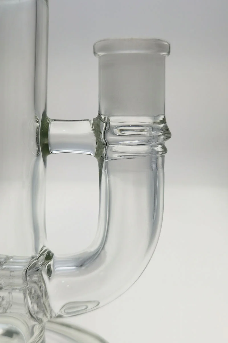 TAG - 12" Bent Neck Triple Super Slit Multiplying Inline Diffuser Dab Rig Bong 65x5MM (18MM Female) - Image 38