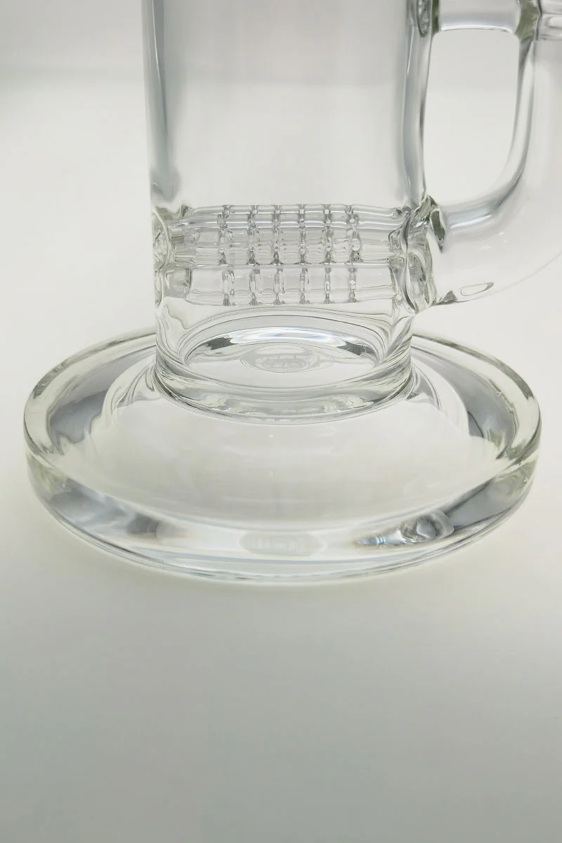 TAG - 12" Bent Neck Triple Super Slit Multiplying Inline Diffuser Dab Rig Bong 65x5MM (18MM Female) - Image 39