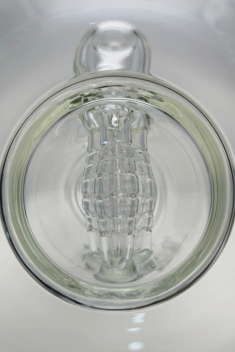 TAG - 12" Bent Neck Triple Super Slit Multiplying Inline Diffuser Dab Rig Bong 65x5MM (18MM Female) - Image 40