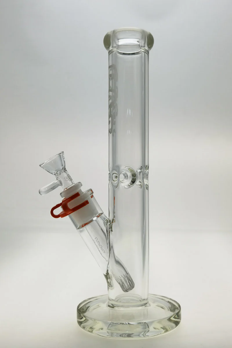 TAG - 12" Straight Tube Bong 44x6MM - 18/14MM Downstem (3.50") - Image 3