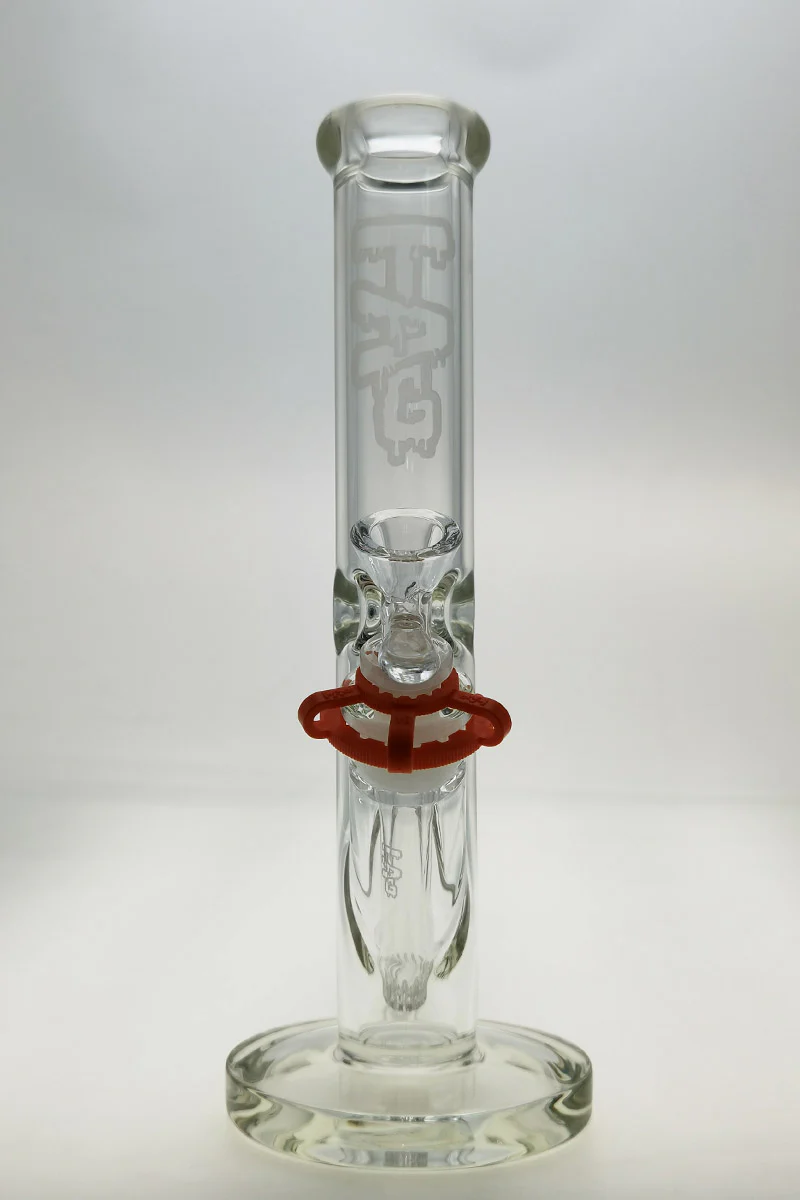 TAG - 12" Straight Tube Bong 44x6MM - 18/14MM Downstem (3.50") - Image 4