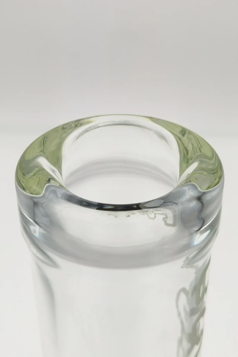 TAG - 12" Straight Tube Bong 65x7MM - 28/18MM Downstem (3.50") - Image 6