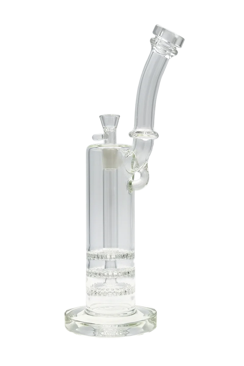 TAG - 14" Triple Ratchet Bubbler Bong 65x5MM (18MM Female)