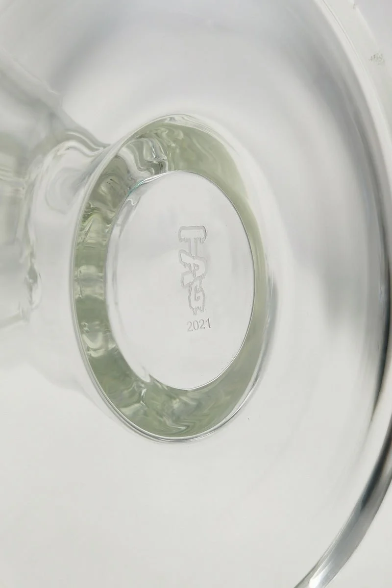 TAG - 14" Straight Tube Bong 65x7MM - 28/18MM Downstem (4.00") - Image 10