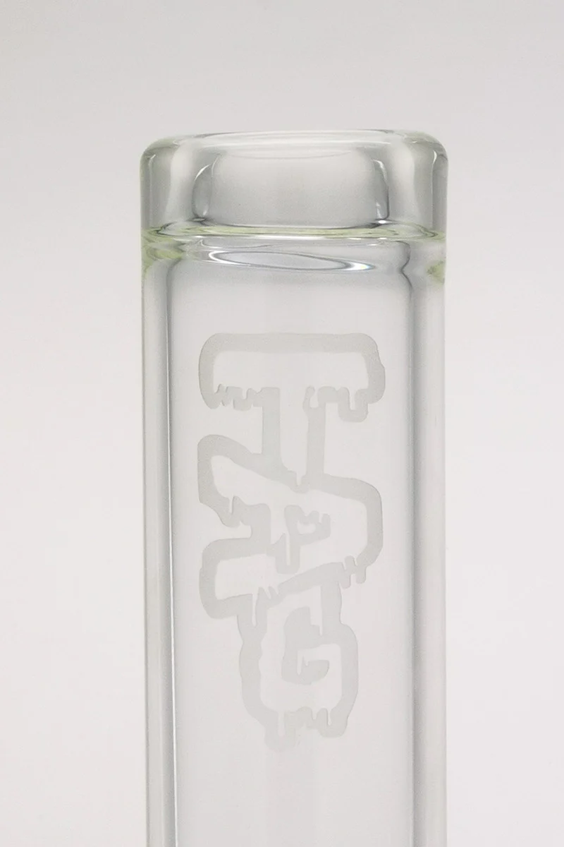 TAG - 14" Straight Tube Bong 65x7MM - 28/18MM Downstem (4.00") - Image 4