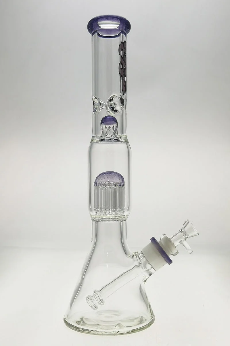 TAG - 16" Fixed 16-Arm Tree Beaker Bong 50x7MM - 28/18MM Downstem (4.25") - Image 41