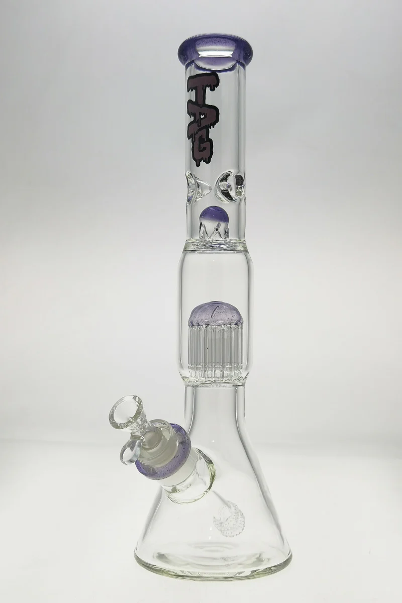 TAG - 16" Fixed 16-Arm Tree Beaker Bong 50x7MM - 28/18MM Downstem (4.25") - Image 55
