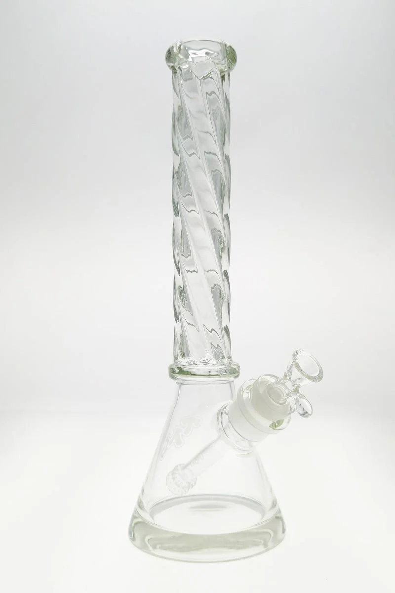 TAG - 16" Beaker Bong w/ Helical Rod 50x7MM - 28/18MM Downstem (4.50") - Image 3