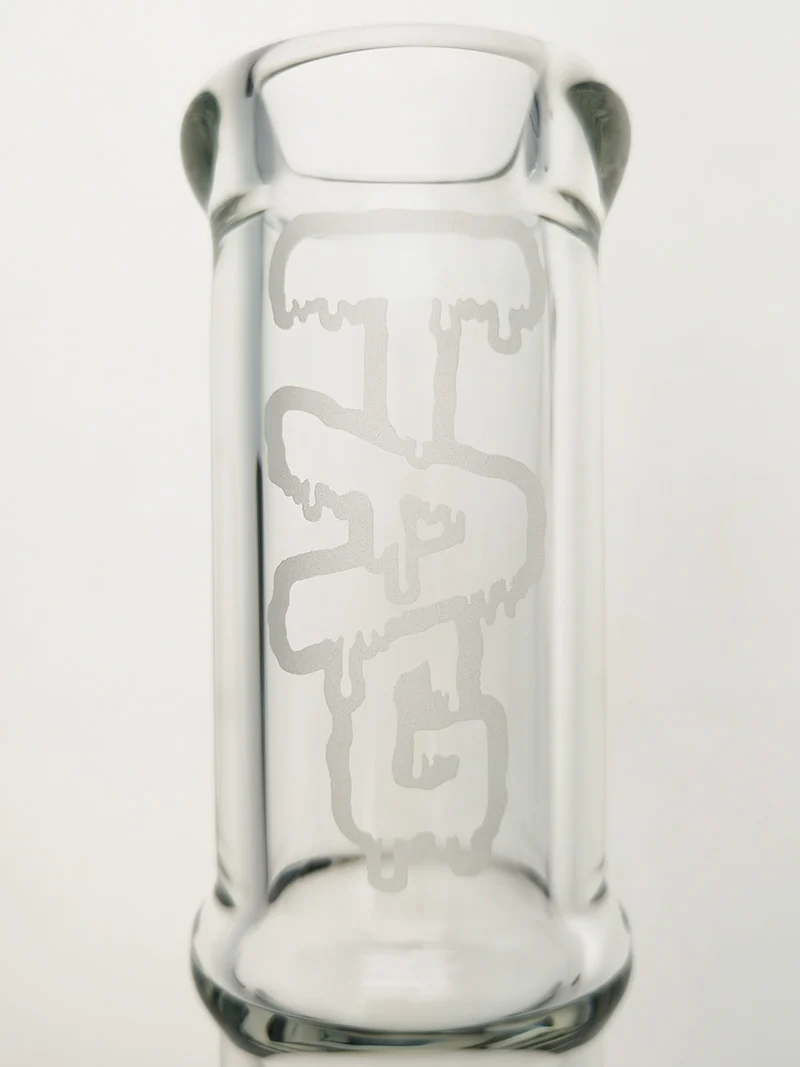 TAG - 15" Beaker Bong Bamboo 50x7MM (4.50") 18/14MM Downstem - Image 12