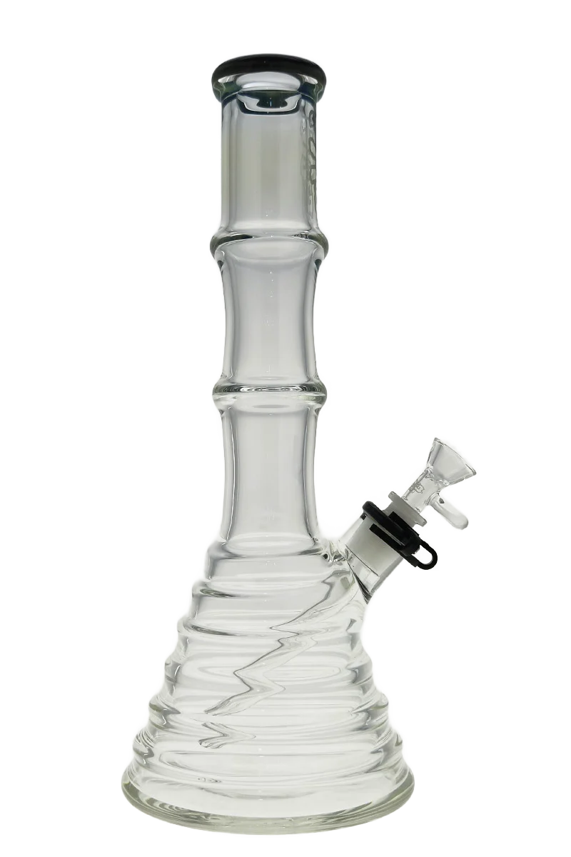 TAG - 15" Beaker Bong Bamboo 50x7MM (4.50") 18/14MM Downstem - Image 49